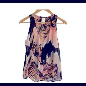 Love Squared Blouse Sz XS EUC